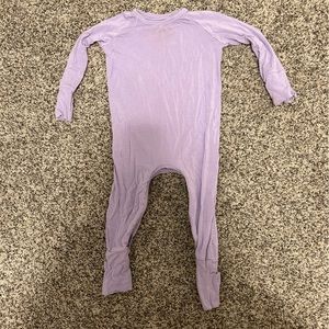 Little sleepies purple crescent zippy. Size 3-6 months